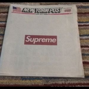 New York post x supreme newspaper.